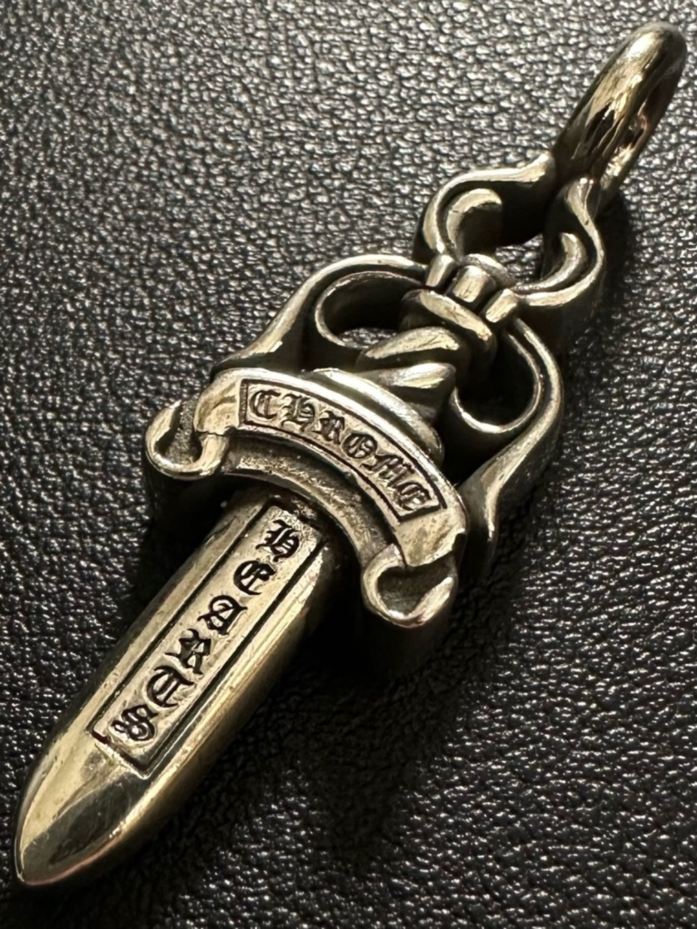 Chrome Hearts Double Dagger Pendant 925 Sterling Silver 14g